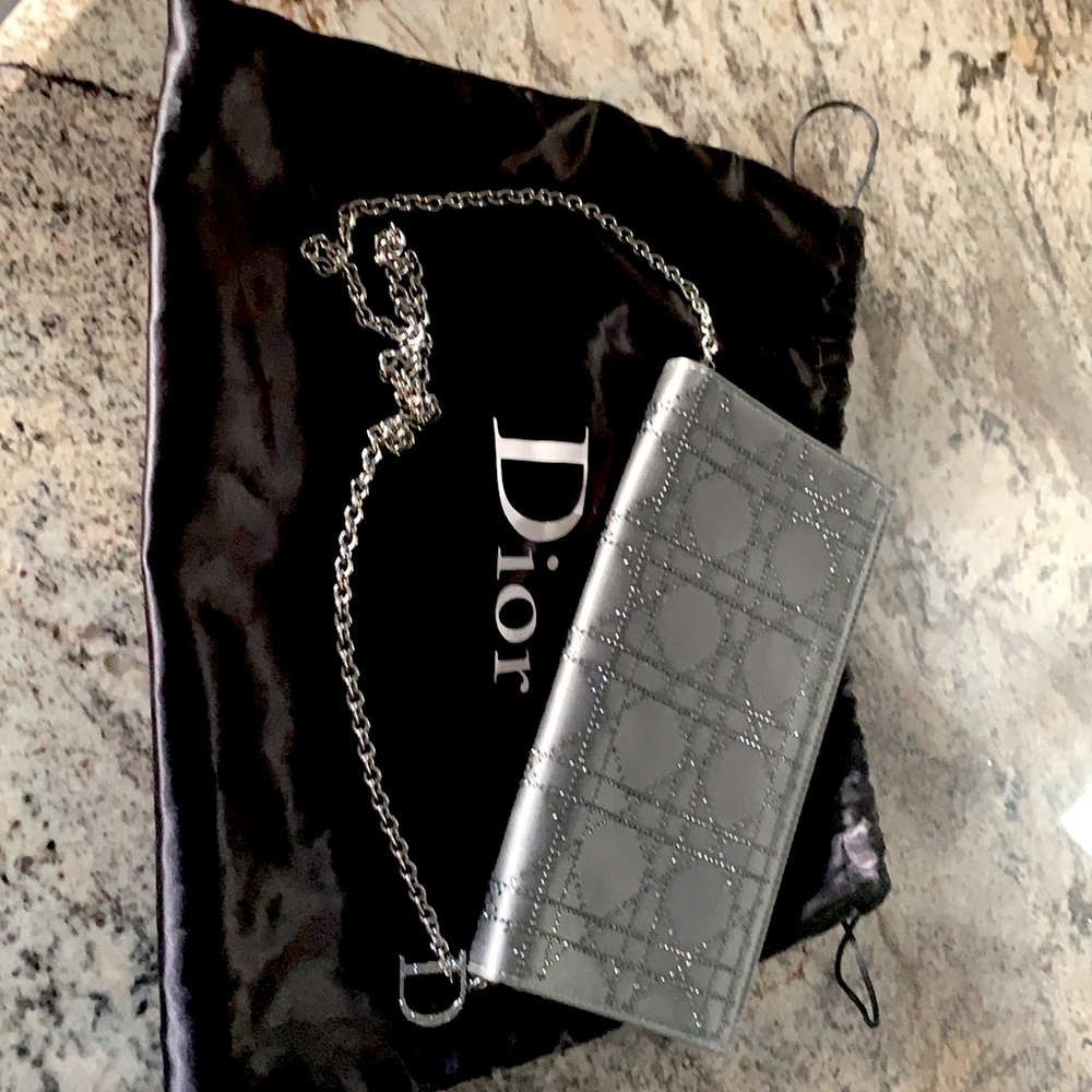 Used once Christian Dior clutch.